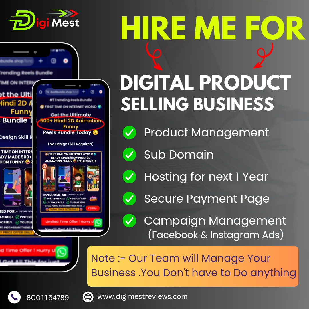 Digital Product Selling Bussiness Setup